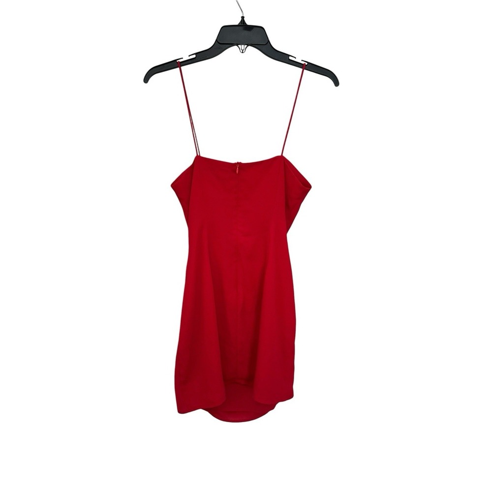 REVOLVE Superdown Syrus Slit Mini Dress Small Cherry Red Date Night #AA11-1 - Picture 10 of 11